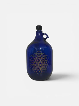 5 Liter Henkelflasche mit Blume des Lebens G4