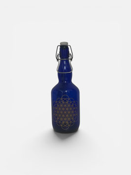 Bügelflasche mit Blume des Lebens G4