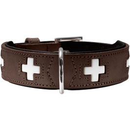 Swiss dark brown halsband