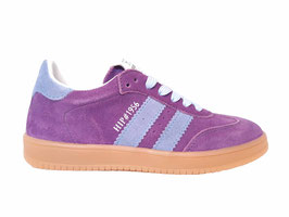 HIP Lage sneaker suede lila-blauw