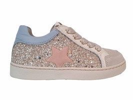 STONES AND BONES Vetersneaker Ravid glitter platin-roze-licht blauw