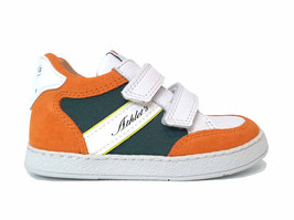 POM D'API sneaker Athlet's Mousse racing wit groen oker - OUTLET