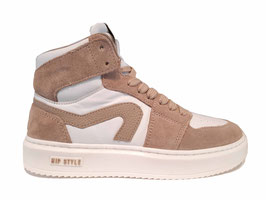 HIP Hoge sneaker beige-wit