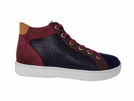 POM D'API sneaker Athlet's zip lace marine bordeaux - OUTLET