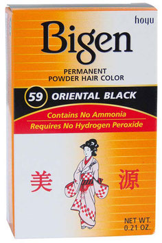 BIGEN PERMANENT POWDER HAIR COLOR ORIENTAL BLACK