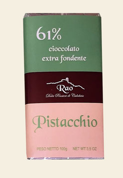 Dunkle Schokolade (60% Kakao) mit Pistazie / Cedro / Zitrone / Orange / Zwiebel / Peperoncino / Bergamotte / Lakritze