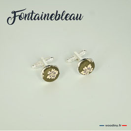 Boutons de manchette "Fontainebleau"