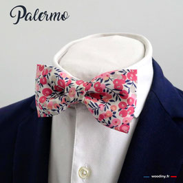 Noeud papillon rose "Palermo"