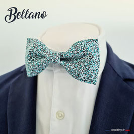 Noeud papillon vert graphique "Bellano"