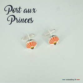 Boutons de manchette "Port aux Princes"