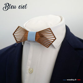 Noeud papillon en bois - Le Magnifique "Bleu ciel"