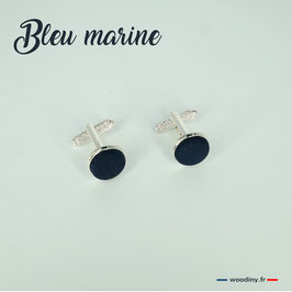 Boutons de manchette "Bleu marine"