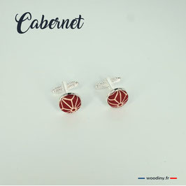 Boutons de manchette "Cabernet"