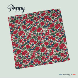 Pochette de costume fleuri rouge "Poppy"