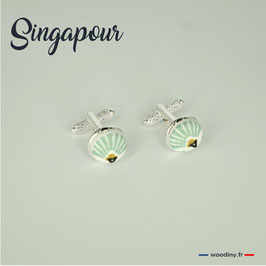 Boutons de manchette "Singapour"