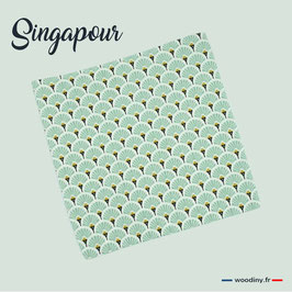 Pochette de costume vert d'eau "Singapour"