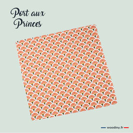 Pochette de costume orange "Port aux Princes"