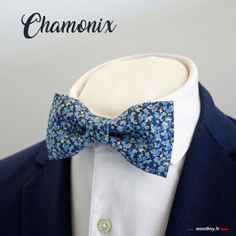 Noeud papillon bleu "Chamonix"
