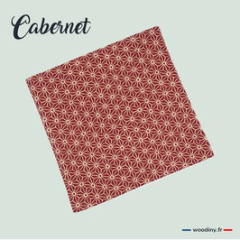 Pochette de costume rouge bordeaux "Cabernet"