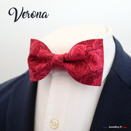 Noeud papillon roses rouges "Verona"