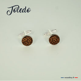 Boutons de manchette marrons "Toledo"