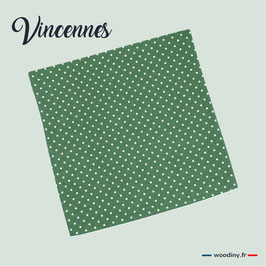 Pochette de costume verte à pois blancs "Vincennes"