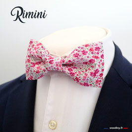 Noeud papillon liberty rose "Rimini"