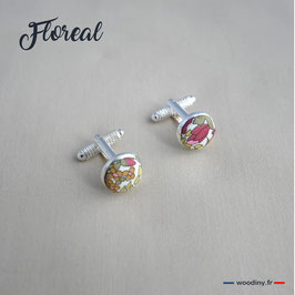 Boutons de manchette "Floreal"