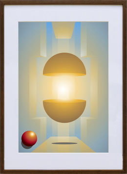 609-可能性アート作品(プリマグラフィー)【光と図形２】（Guwande8053）
