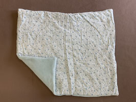 Hundedecke 61 x 64 cm (Iceblau mit Sternen - Rückseite iceblauer Fleece)