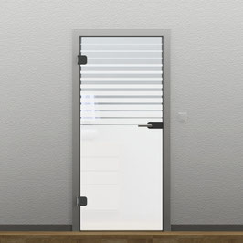 Glastür - ESG 8 mm, Siebdruck (SGP-2602-A)