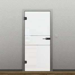 Glastür - ESG 8 mm, Siebdruck (Motiv-1)