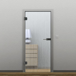 Glastür - ESG 8 mm, Lasergravur (Motiv-1)