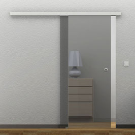 Schiebetür - ESG 8 mm, Grau (CEU-2603-S)