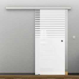 Schiebetür - ESG 8 mm, Siebdruck (SGP-2602-S)