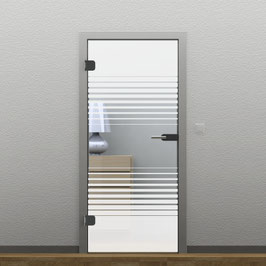 Glastür - ESG 8 mm, Siebdruck (SGP-2603-A)