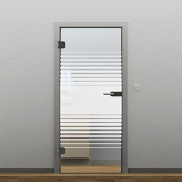 Glastür - ESG 8 mm, Siebdruck (Motiv-4)