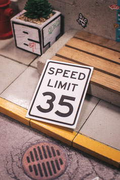 Speed Limit Blechschild