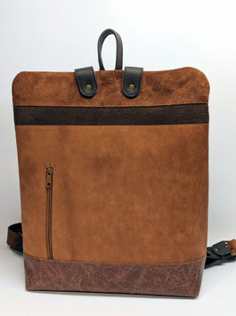 Rucksack "M" braun velour