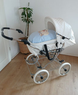 Eichhorn Retro Kombi Kinderwagen Kunstleder weiß limitierte Auflage neuwertig! RAR