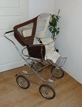Nostalgie Verdecksportwagen Gesslein Panorama braun Kord 70er Vintage Retro