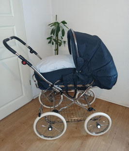 Hesba Condor Coupe Retro Kinderwagen techno marine Komplettpaket! Generalüberholt!