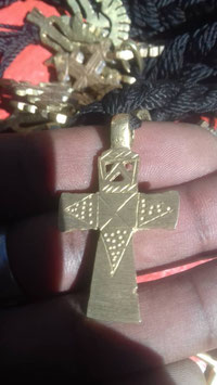 Croix éthiopienne en Laiton Debre Libanos