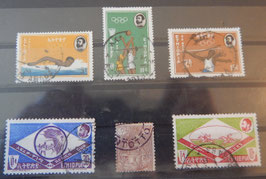 Série de Timbres éthiopiens originaux "Sport"