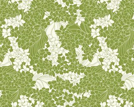【291-0058】Poly Cotton Fabric (Sage & Cream)