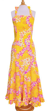 【211-0106】Bottom Ruffle Halter Dress (Yellow)