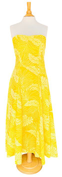 【211-0160】Heart Shape Bare Top Dress (Canary)