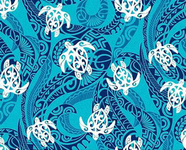 【291-0122】Poly Cotton Fabric (Blue)