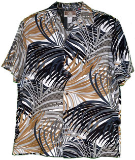 【232-0009】SALE Aloha Shirt (Black)