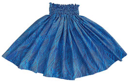 【216-0170】Single Pa'u Skirt (Blue)